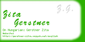 zita gerstner business card